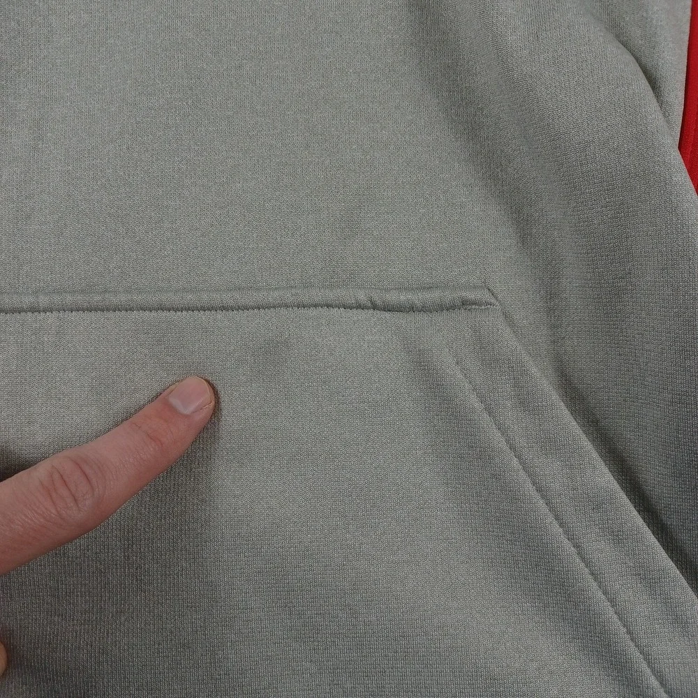 Nike‎ Sweater Womens Large Gray 1/4 Zip Pockets Long Sleeve Pullover Therma Fit